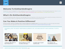 Tablet Screenshot of kickstartandinspire.com
